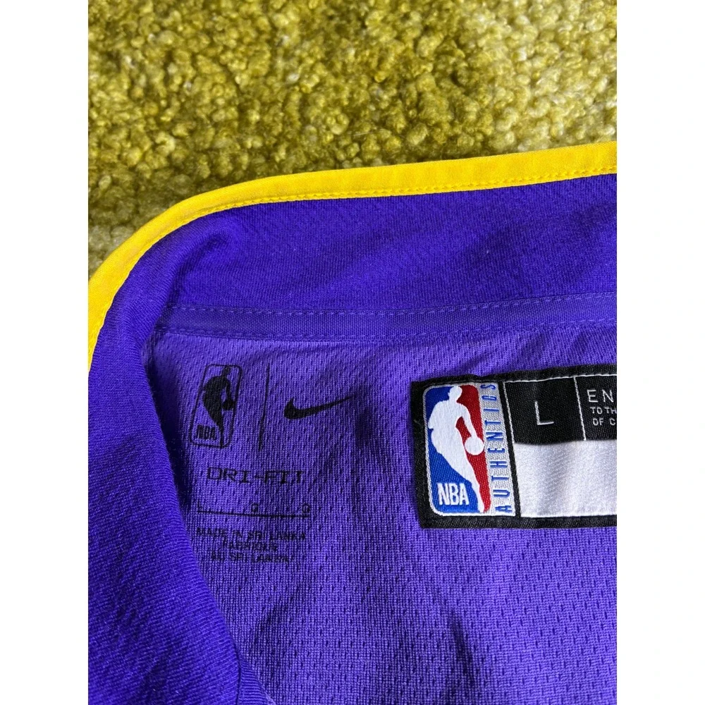 Nike NBA Los Angeles Lakers Purple Quarter Zip‎ Pullover Dri-FIT Mens Large